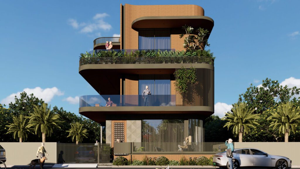 Upcoming 6900 Sq.Ft 5 BHK Bungalow Design in Ognaj - Ahmedabad