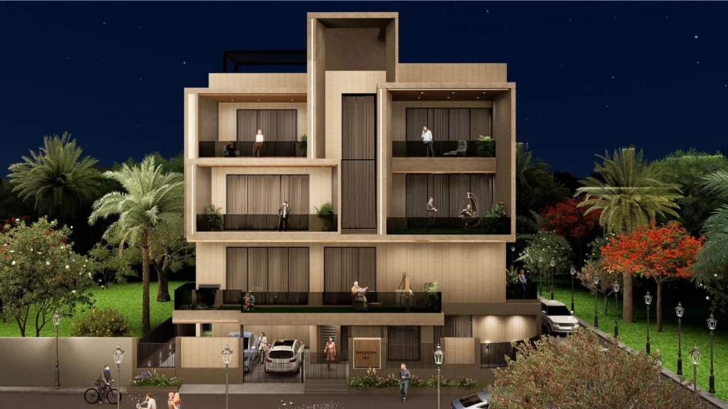 Luxurious Cuboid House Design at Usmanpura | Best Architect in Ahmedabad
