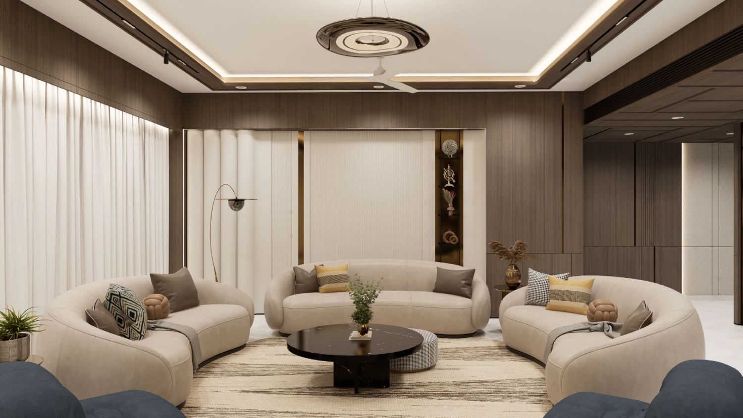 13,000 Sq.ft. Penthouse Interior Design in Ahmedabad | Best Interior ... - Best Penthouse Interior Designers