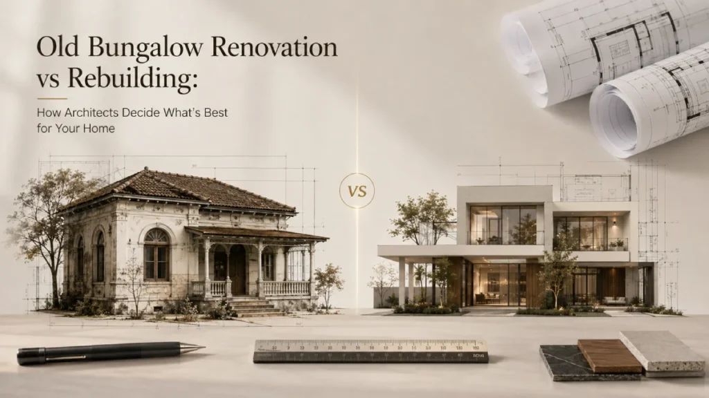 Old Bungalow Renovation vs Rebuilding: How Architects Decide What’s Best for Your Home